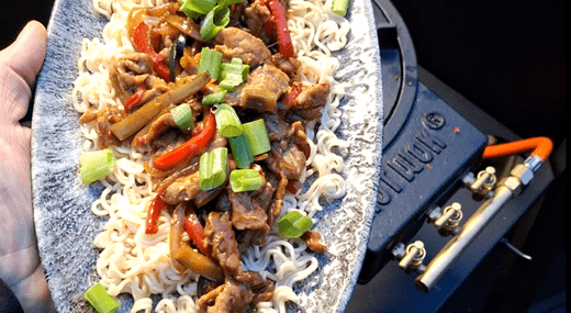 Spicy Pork Tenderloin with Noodles – HOT WOK