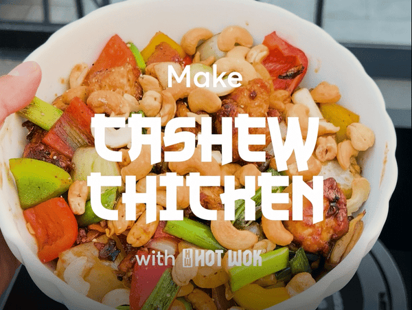 Asian stir fry with chicken and cashew nuts