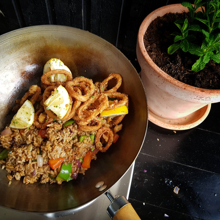 Fried Calamari with fried rice by HOT WOK - HOT WOK