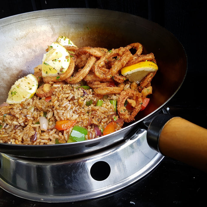 Fried squid with fried rice - HOT WOK