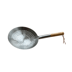 HOT WOK Sieve – Stainless Steel with Bamboo Handle